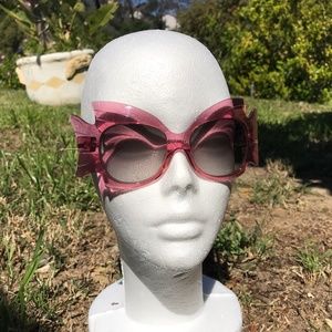 Chanel Pink w Crystals Rare Vintage Fish Sunglasses  EUC  27451 S6111